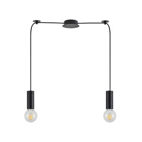 Se21-bl-4-bl2 Adept Tube Black Pendant+