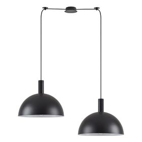 Se21-bl-4-bl2-Ms40 Adept Tube Black Metal Shade Pendant+