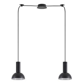 Se21-bl-4-bl2-ms3 Adept Tube Black Pendant Black Metal Shade+