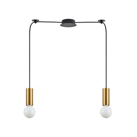 Se21-gm-4-bl2 Adept Tube Gold Matt Pendant+