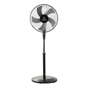 Estia Ανεμιστηρας Σταντ Επιδαπεδιος Aeropulse 40cm 50w με Στρογγyλη Βαση Βαρεως Τυπου Μαυρος