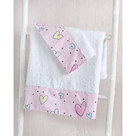 Pop Hearts - σετ Πετσετες 3τεμ. σετ 3 Τεμαχιων (30x50, 50x90, 80x150) Συσκευασια Κουτιου