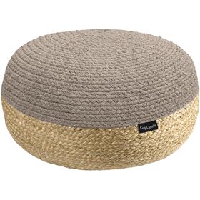 Πουφ Maya Taupe Ottoman 50x50x25 guy Laroche  50% Jute - 50% Cotton