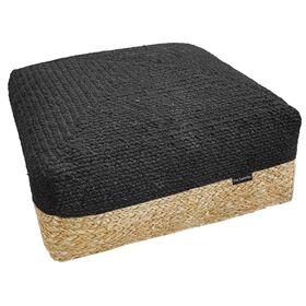 Πουφ Maya Natural Boho 50x50x25 guy Laroche  50% Jute - 50% Cotton