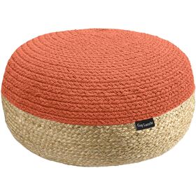 Πουφ Maya Terra Ottoman Large 65x65x30 guy Laroche  50% Jute - 50% Cotton