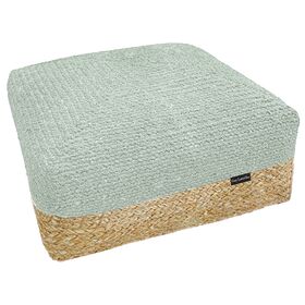 Πουφ Maya Washabi Boho Large 65x65x30 guy Laroche  50% Jute - 50% Cotton