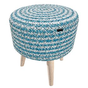 Σκαμπό Stool Tonical Blue 40x40x40 guy Laroche  100% Cotton