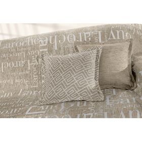 Διακοσμητική Μαξιλαροθήκη Stamp Taupe 50x50 guy Laroche  37% Cotton-21%polyester-42% Acrylic