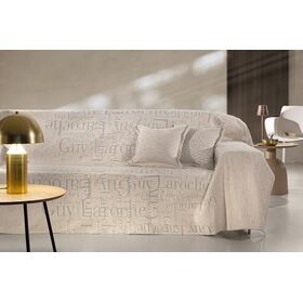 Ριχτάρι Καναπέ Stamp Natural (Διθέσιος) 180x250 guy Laroche  37% Cotton-21%polyester-42% Acrylic