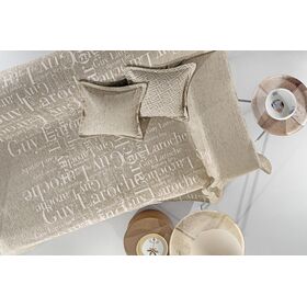 Ριχτάρι Καναπέ Stamp Taupe (Διθέσιος) 180x250 guy Laroche  37% Cotton-21%polyester-42% Acrylic