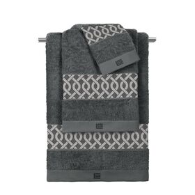 Σετ 3 Τμx. Πετσέτες Ventura Anthracite guy Laroche  100% Cotton 500 Gr/m 2