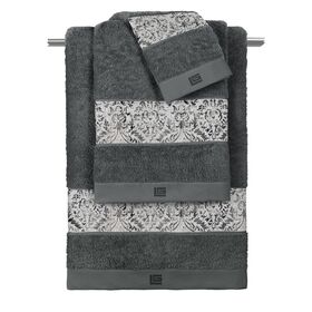 Σετ 3τμχ. Πετσέτες Yvonne Anthracite guy Laroche  100% Cotton 500 Gr/m 2