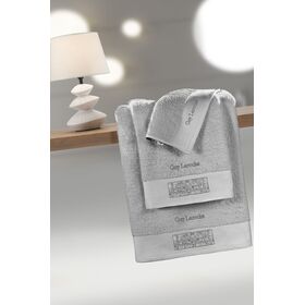 Σετ 3τμx. Πετσέτες Tetra Silver guy Laroche  100% Cotton