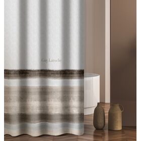 Κουρτίνα Μπάνιου Santiago Stone 180x185 guy Laroche  100% Polyester, Water Repellant