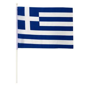 Σημαια  Ελληνικη  με Κονταρι 40x30cm