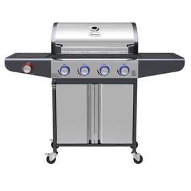 Campfire Ψησταρια με 4 Καυστηρες & Extra Εστια  και led Διακοπτες-Ινοχ