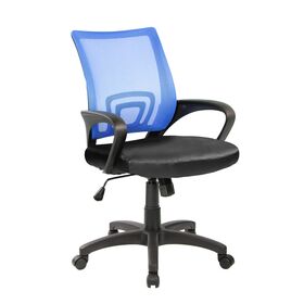 Velco pro Systems Καρεκλα Γραφειου Παιδικη Γαλαζια -Μαυρη - Διαστασεις 55x49x86/96cm - Επιφανεια: Διατρητο & pvc