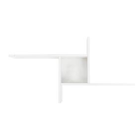 Ραφι Επιτοιχιο W100xd18xh50 εκ High Gloss White