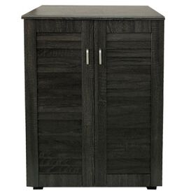 Velco pro Systems Παπουτσοθηκη με Διπλη Πορτα -5 Ραφια Αποθηκευσεις- Αεριζομενη Πλατη 68x32x84,5 εκ  Γκρι Οξια