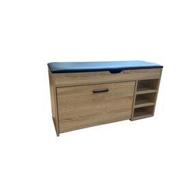 Velco  pro Systems Παπουτσοθηκη -Σκαμπο 80x30x49cm  Σφενδαμος