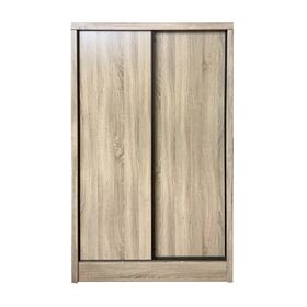 Velco pro Systems Ντουλαπα με δυο Πορτες Συρομενες & Μεταλλικα Πομολα 98x52x180cm Σφενδαμος