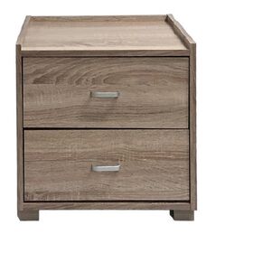 Velco pro Systems Κομοδινο με δυο  Συρταρια 48x38x50 εκ Σφενδαμος