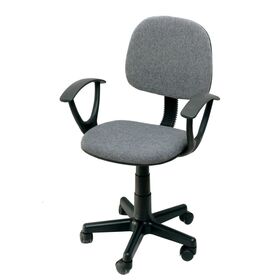 Velco pro Systems Καρεκλα Γραφειου Παιδικη Γκρι  με Μπρατσα-Διαστασεισ: 41x53x89cm