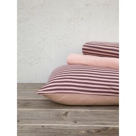 Σετ Σεντόνια Υπέρδιπλα με Λάστιχο - Suave Dark Pink Nima Home 160x200+30