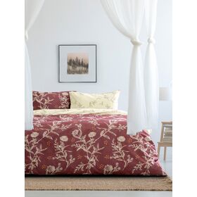 Σετ Σεντόνια Μονά - Grunge Rose Bordeaux Kocoon Home 160x270