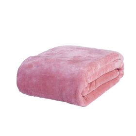Κουβέρτα Υπέρδιπλη Βελουτέ 220x240cm polyester nef-nef loft/ pink 029008