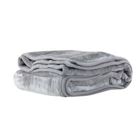 Κουβέρτα Υπέρδιπλη Βελουτέ 220x240cm polyester nef-nef loft/ light grey 029008