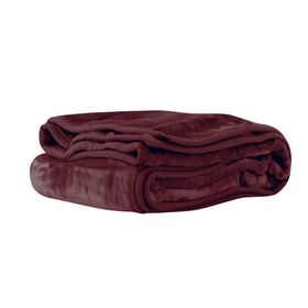 Κουβέρτα Υπέρδιπλη Βελουτέ 220x240cm polyester nef-nef loft/ bordo 029008