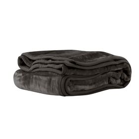Κουβέρτα Υπέρδιπλη Βελουτέ 220x240cm polyester nef-nef loft/ dark grey 029008