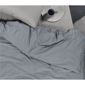 Υπέρδιπλη Παπλωματοθήκη 230x240cm Βαμβάκι nef-nef basic-22/ light grey 029298