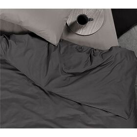 Μονή Παπλωματοθήκη 160x240cm Βαμβάκι nef-nef basic-22/ dark grey 029297