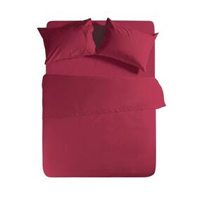 Σεντόνι mονό Με Λάστιχο Μεμονωμένο 100x200+30cm Βαμβάκι nef-nef basic/ bordeaux 011710
