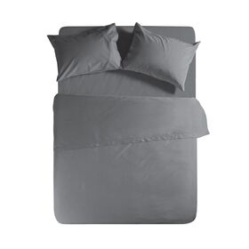 Σεντόνι Υπέρδιπλο Μεμονωμένο 240x270cm Βαμβάκι nef-nef basic/ dark grey 011709