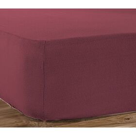 Σεντόνι mονό Με Λάστιχο Μεμονωμένο 100x200+30cm Βαμβάκι nef-nef jersey/ bordeaux 016711