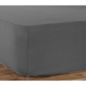 Σεντόνι Υπέρδιπλο Με Λάστιχο Μεμονωμένο 160x200+30cm​ Βαμβάκι nef-nef jersey/ dark grey 016712