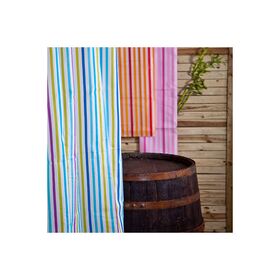 Κουρτίνα Μπάνιου 180x200cm palamaiki multi stripes rose/Ροζ - red