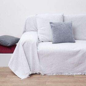 Ριχτάρι Πολυθρόνας 180x150 anna riska unicolour chenille throws collection des.1300 off white / Ζαχα