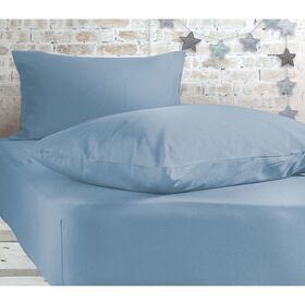 Σεντόνι king size Μεμονωμένο Με Λάστιχο 180x200+35cm​ Βαμβάκι nef-nef jersey/ sky 029421