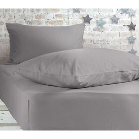 Σεντόνι king size Μεμονωμένο Με Λάστιχο 180x200+35cm​ Βαμβάκι nef-nef jersey/ light gray 029421
