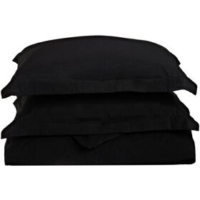 Ζεύγος Μαξιλαροθήκες oxford Βαμβακοσατέν 50x70+5cm anna riska luxury black
