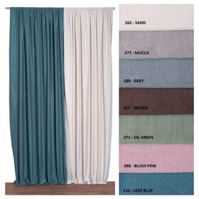 Κουρτίνα Με Τρέσα 140x270 anna riska daria 289-grey 100% polyester