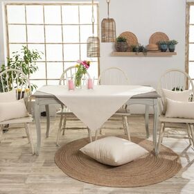 Τραπεζομάντηλο Καρέ 90x90cm teoran aragona-1 70% Βαμβάκι-30% Πολυεστέρας/Εκρού