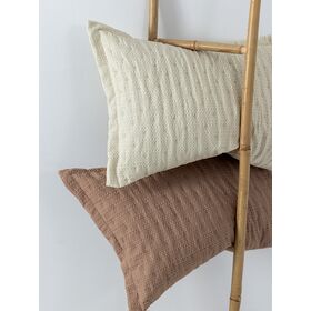 Ζεύγος Μαξιλαροθήκες 50x70 Oxford tot Moka