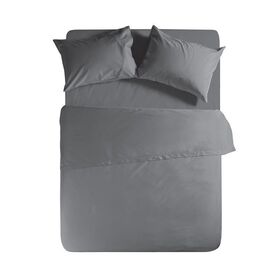 Σεντόνι king size Μεμονωμένο Με Λάστιχο 180x200+35cm​ Βαμβάκι nef-nef basic/ dark grey 024424