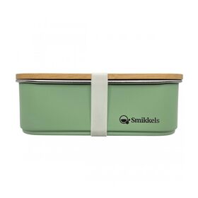 Lunchbox με Καπάκι από Bamboo 900ml Πράσινο