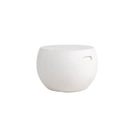 Τραπέζι Καθιστικού Rieti Terazzo White Round (44x44x34) Soulworks 0800047